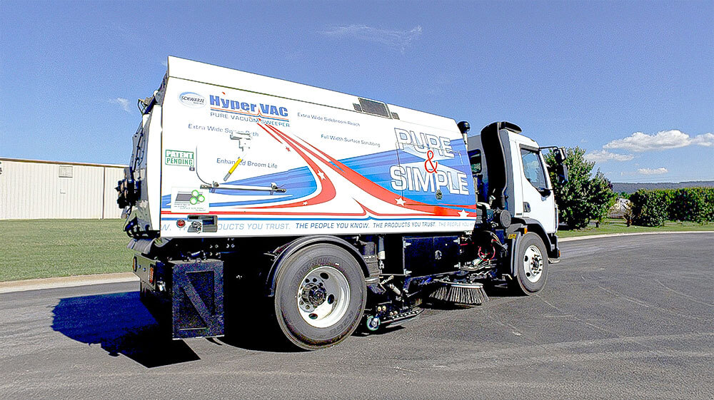 Schwarze pure vacuum street sweepers for sale